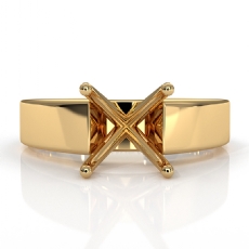 9g Cathedral Engagement Solitaire Ring Setting 18k Gold Yellow Semi Mount 5.5mm