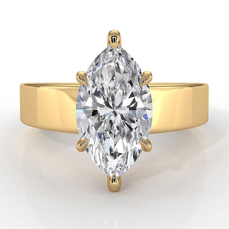  diamond Ring 14k Gold Yellow