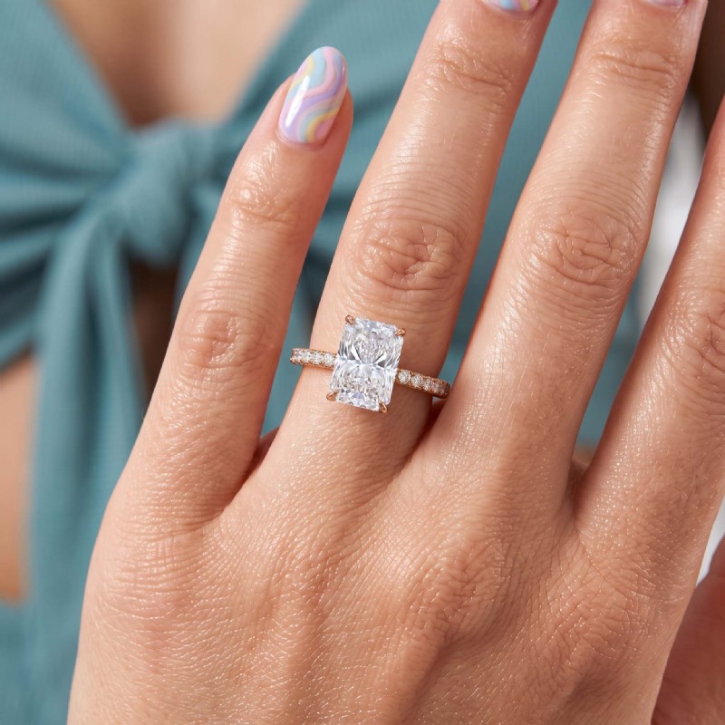  diamond Ring 14k Rose Gold