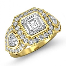  diamond Ring 18k Gold Yellow