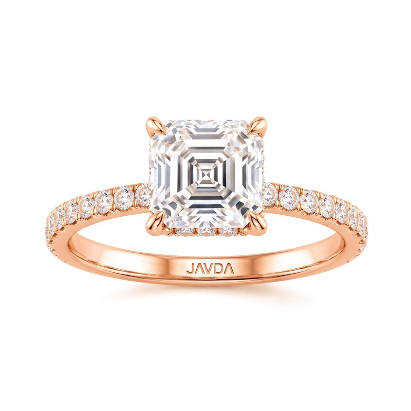  diamond Ring 14k Rose Gold