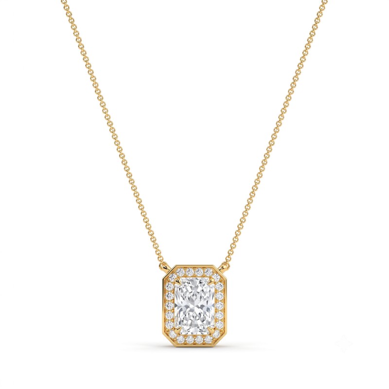  diamond Pendant 14k Gold Yellow