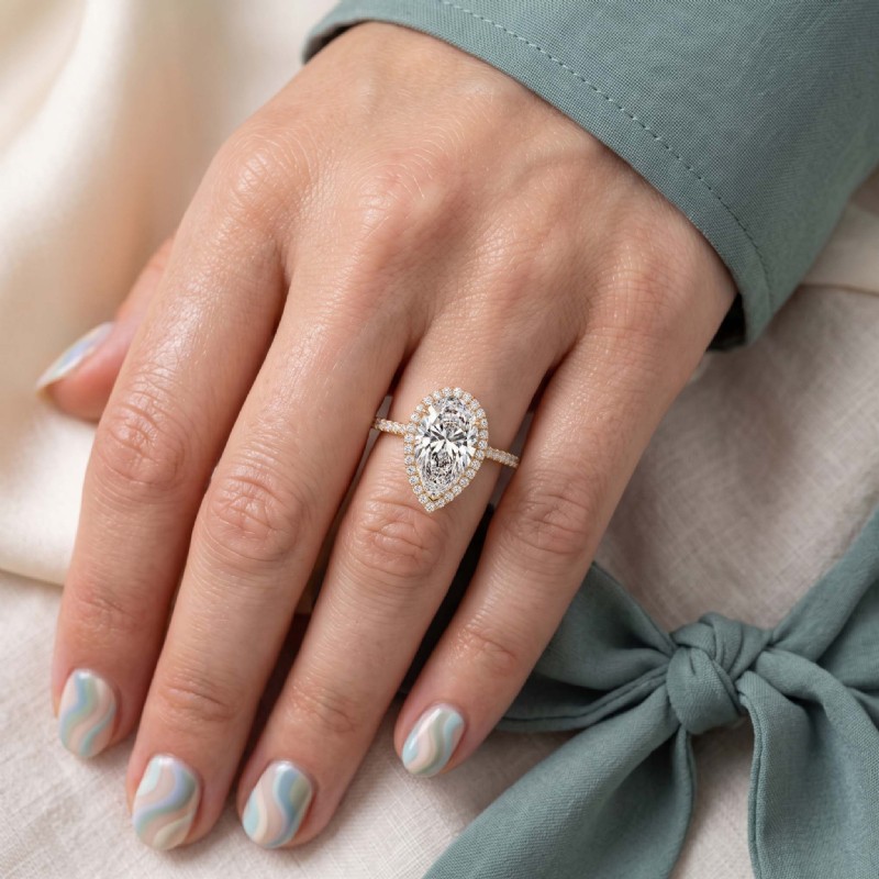  diamond Ring 14k Gold Yellow