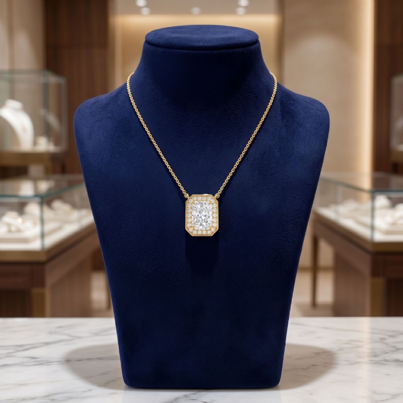  diamond Pendant 14k Gold Yellow