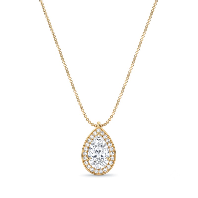  diamond Pendant 14k Gold Yellow