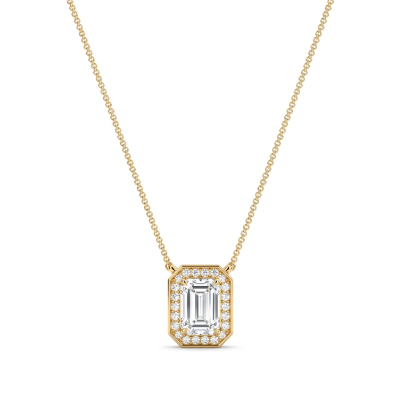 diamond Pendant 18k Gold Yellow