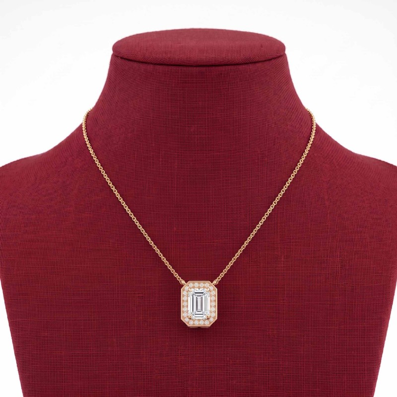  diamond Pendant 18k Rose Gold