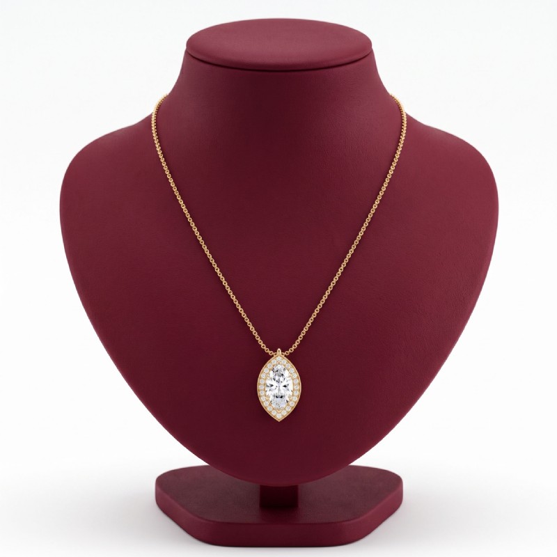  diamond Pendant 18k Gold Yellow