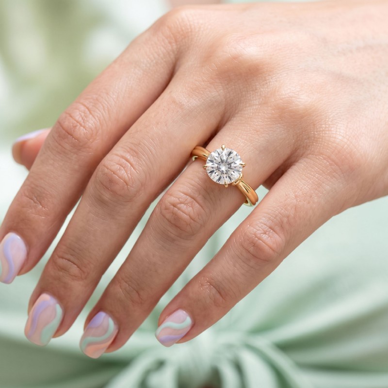  diamond Ring 14k Gold Yellow