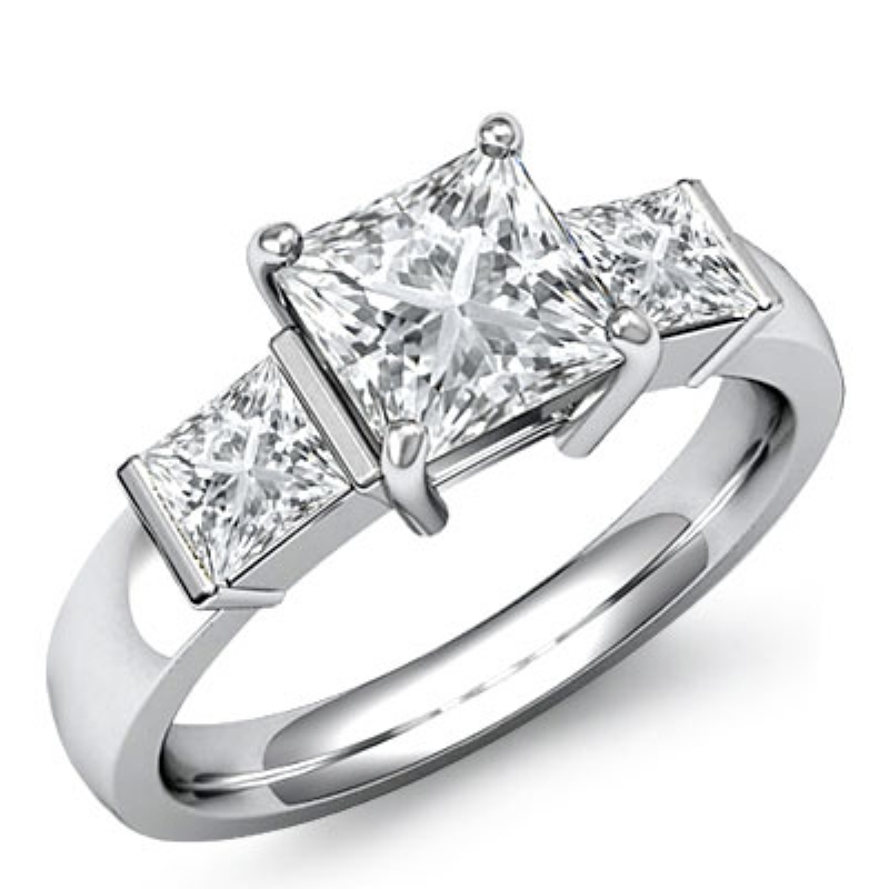  diamond Ring 14k Gold White