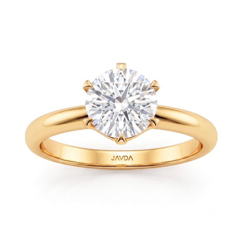  diamond Ring 18k Gold Yellow