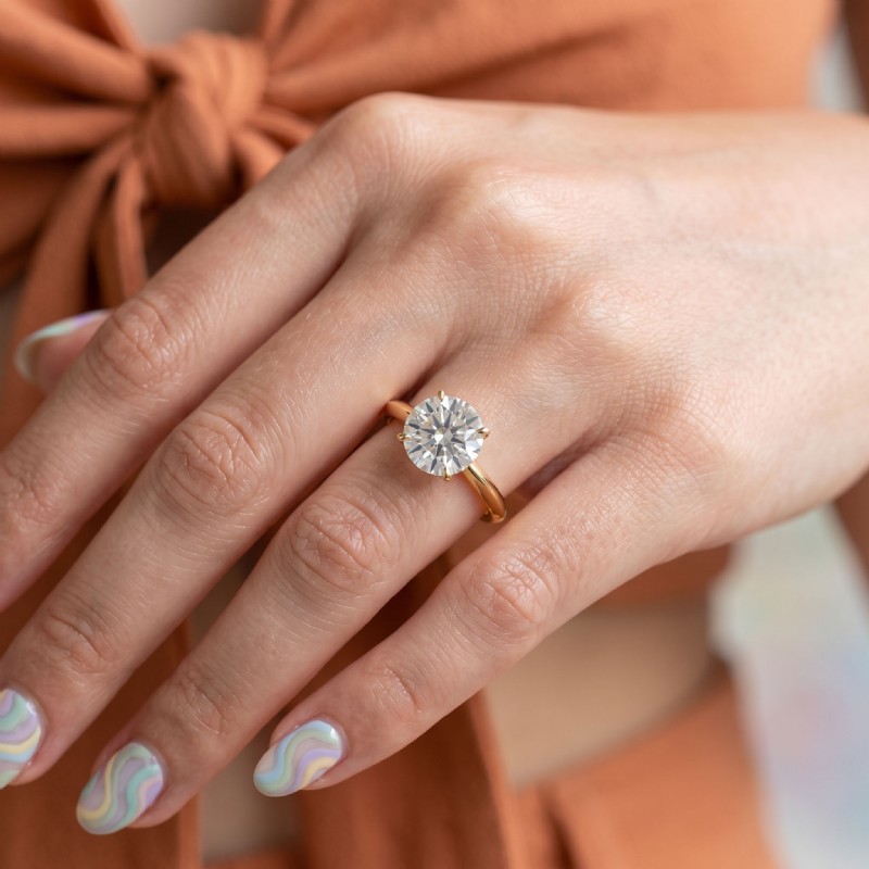  diamond Ring 14k Gold Yellow