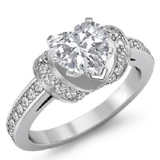 Knot Style Pave Setting diamond Hot Deals Platinum 950