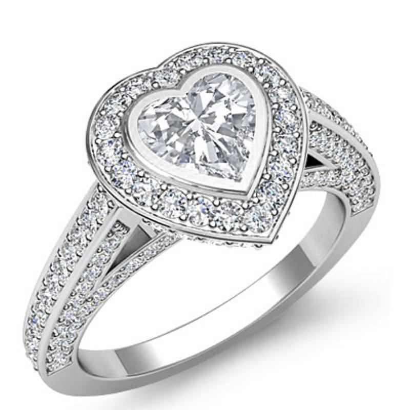  diamond Ring 14k Gold White