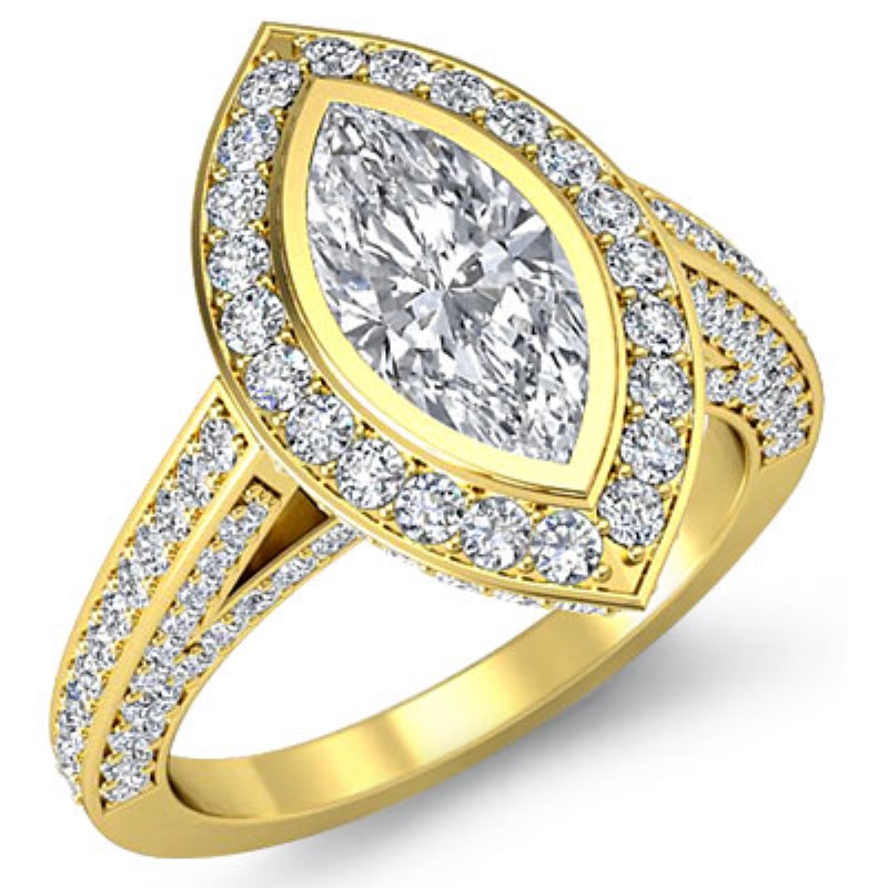  diamond Ring 14k Gold Yellow