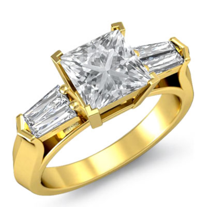  diamond Ring 14k Gold Yellow