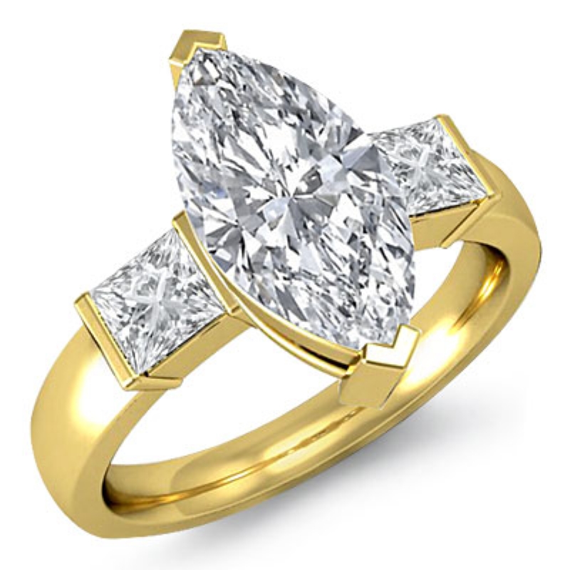  diamond Ring 14k Gold Yellow