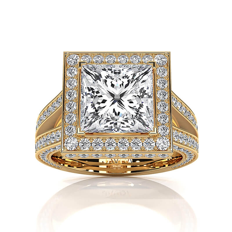  diamond Ring 14k Gold Yellow