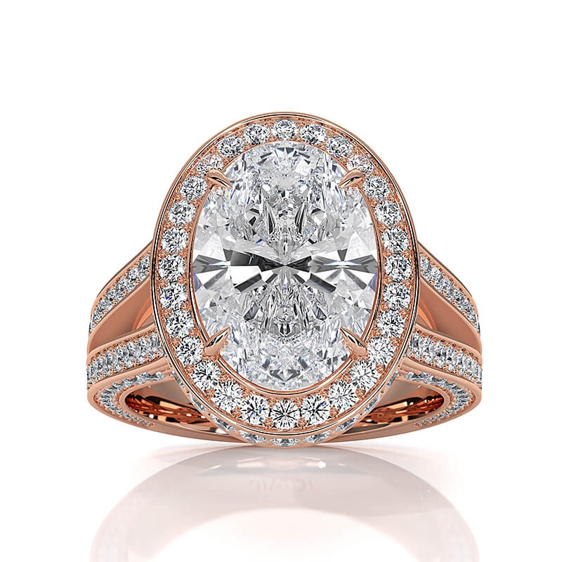  diamond Ring 14k Rose Gold