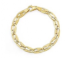 14K Y Gold Italian Fancy Link Bracelet (8.25