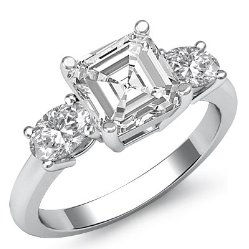  diamond Ring 14k Gold White