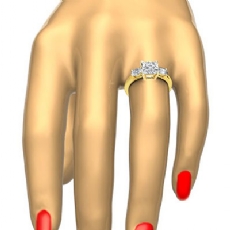  diamond Ring 14k Gold Yellow