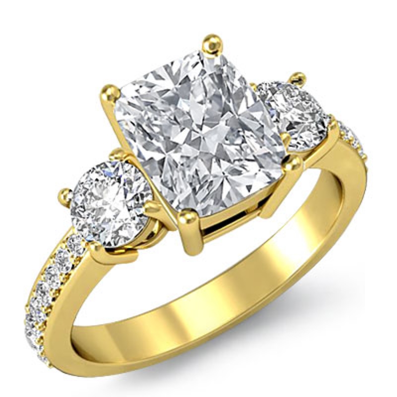  diamond Ring 18k Gold Yellow