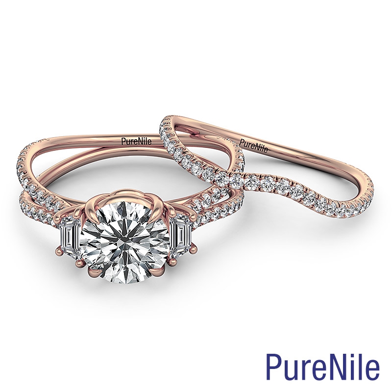  diamond Ring 14k Rose Gold