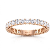 Shared Prong Cushion Lab Grown Diamond Women Wedding Band 14k Rose Gold  (2.2Ct. tw.)
