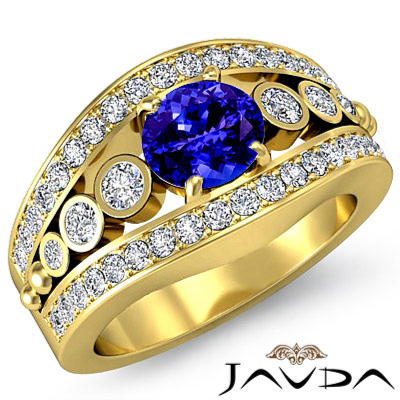 Bezel Setting Sidestone Oval diamond engagement Ring in 18k Gold Yellow