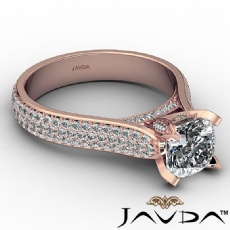 High Quality Tall Cathedral diamond Ring 18k Rose Gold