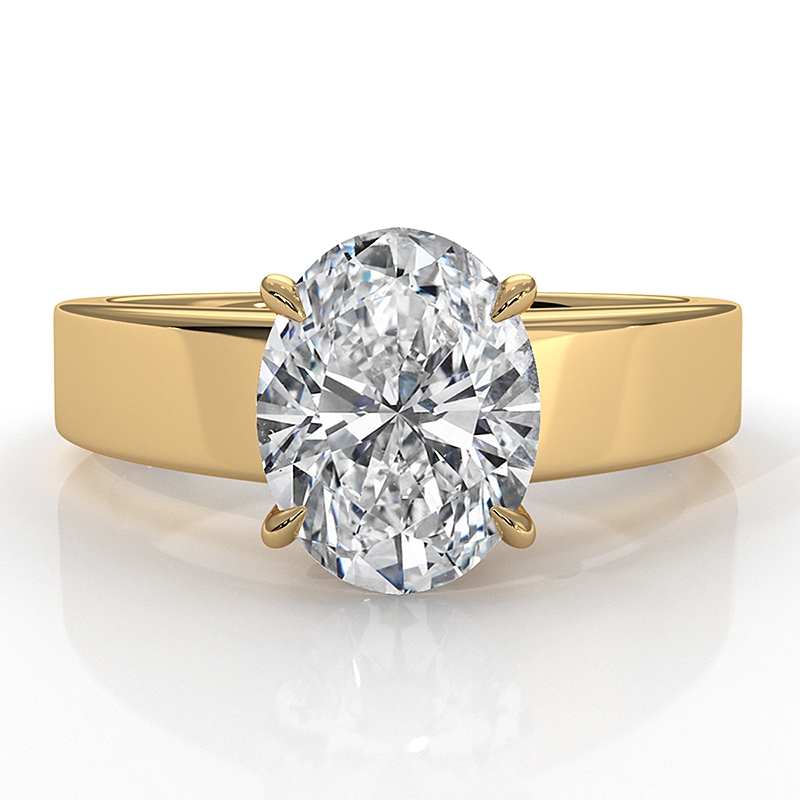  diamond Ring 18k Gold Yellow