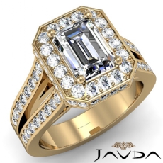 Vintage Inspired Circa Halo diamond Ring 18k Gold Yellow