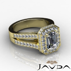 Vintage Inspired Circa Halo diamond Ring 18k Gold Yellow