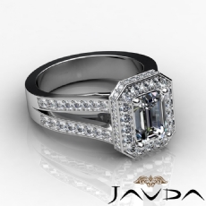 Vintage Inspired Circa Halo diamond Ring 14k Gold White
