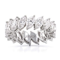 4.8Ct Women's Marquise Shared Prong Lab-Grown Diamond Eternity Ring 14k Gold