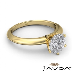 6 Prong Solitaire diamond  14k Gold Yellow