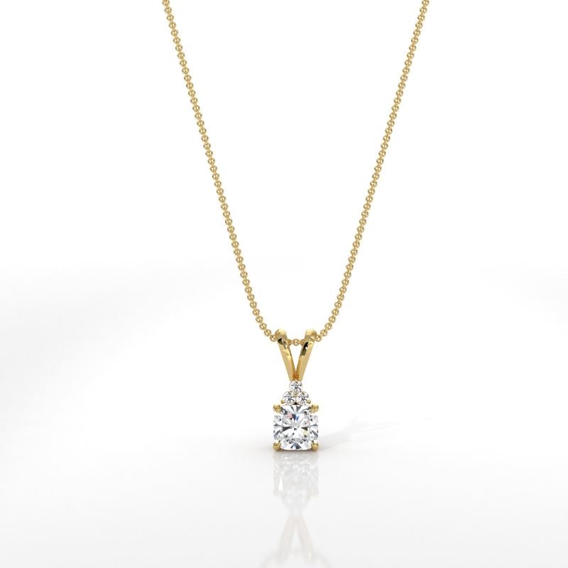  diamond Pendant 14k Gold Yellow