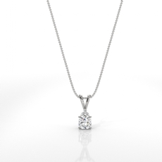  diamond Pendant 14k Gold White