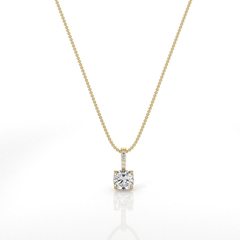  diamond Pendant 14k Gold Yellow