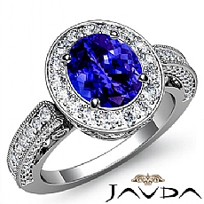 Royal Design Shank Halo diamond Ring 14k Gold White