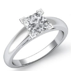 Domed Cathedral Solitaire diamond  Platinum 950