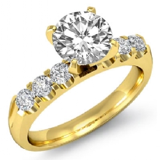 Classic 6 Stone Prong Shank diamond Hot Deals 18k Gold Yellow