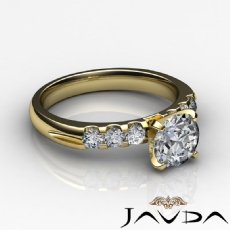 Classic 6 Stone Prong Shank diamond Ring 18k Gold Yellow