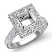 1.09Ct Diamond Engagement Ring Princess Setting 14k White Gold - javda.com 