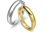 Dome Milgrain Comfort-fit Band