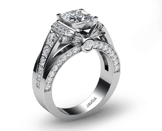 knot shape diamond ring