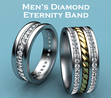 mens diamond eternity band