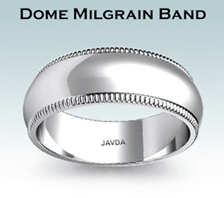dome milgrain band
