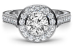 round diamond engagement ring